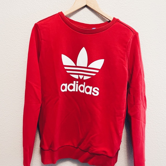 adidas Tops - Adidas red sweatshirt